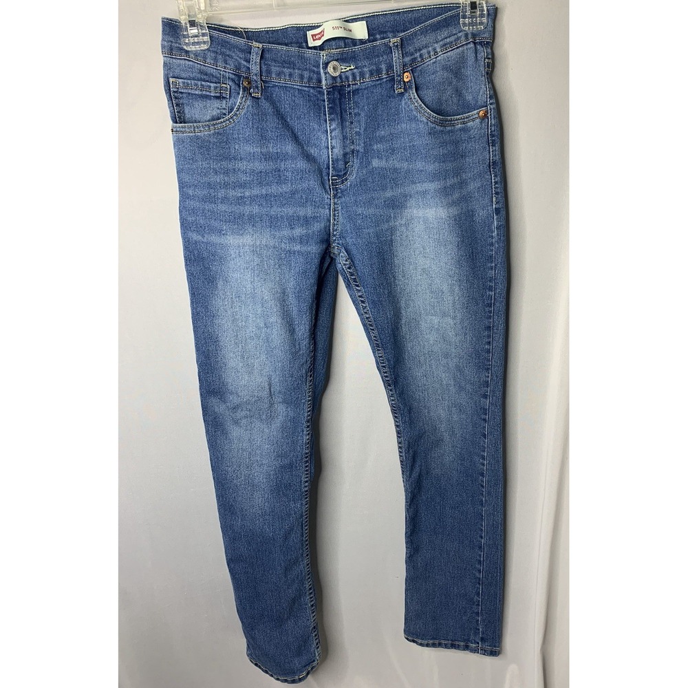 Boys 18 REG Levi's‎ 511 Slim 29x29 Blue Jeans Denim Medium Wash